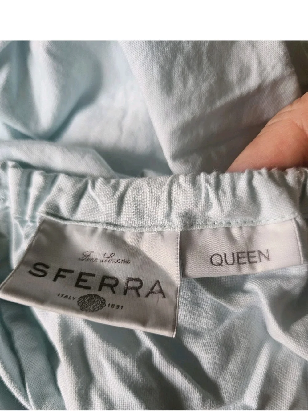 SFERRA Larino Queen Sheet Set, With Pillowcases,  Mint Green, Luxury Bedding